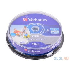Verbatim DataLife 10x BD-R 25GB - High-Quality Blu-ray Discs for Reliable Storage | SKU: 0023942438045